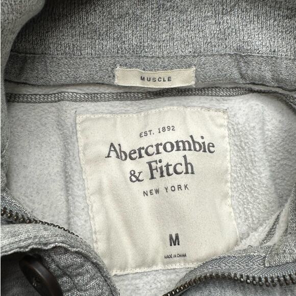Abercrombie: Gray Super Thick Hoodie - Picture 7 of 10